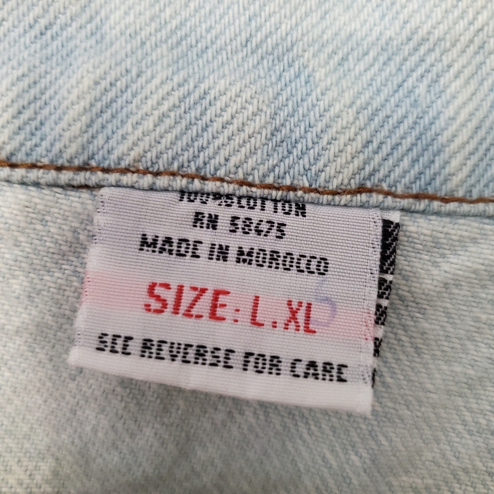 Vintage Brighton Blues Lightwash Denim Trucker Jacket - Picture 7 of 7